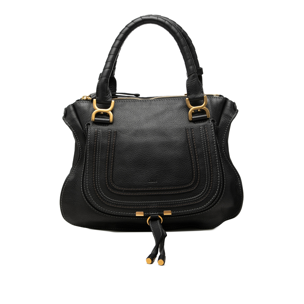 Pre-Loved Chloé Medium Grained Leather Marcie Satchel